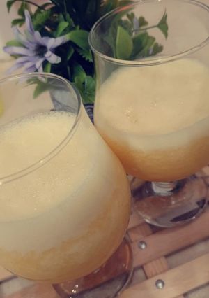 صورة لوصفة عصير برتقال وليمون