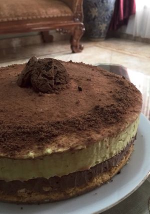 Foto resep Avocado Chocolate Mousse Cake
