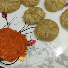 A picture of Veg Momos.