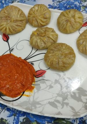 A picture of Veg Momos.