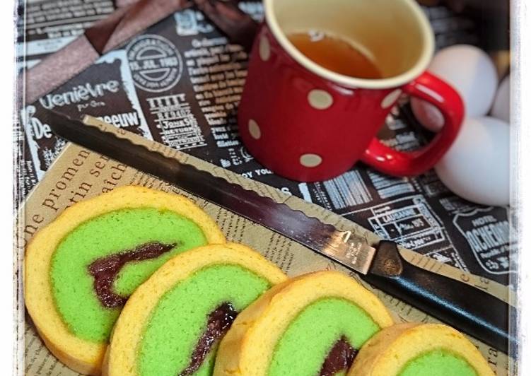 Resep Tiger roll pandan | Cara Masak Tiger roll pandan Yang Paling Enak
