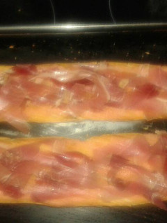 Una foto de Pan tomate y jamón