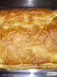 Una foto de Hojaldre de salmón y queso