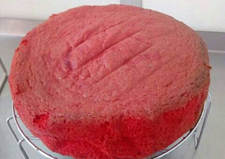 Simple Way to Prepare Homemade Red velvet sponge cake