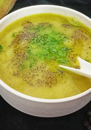 A picture of Banana Stem dal Soup.
