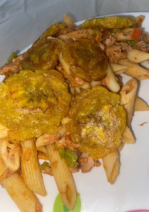 Una foto de Pasta penne con Atún