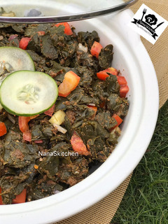 A picture of Moringa salad 🥗.