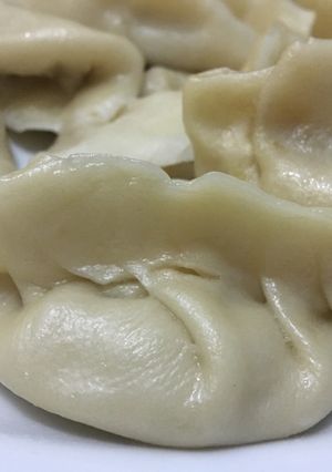 A picture of Chicken adobo dumpling.