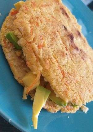 Una foto de Arepa de avena y zanahoria