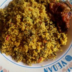 A picture of Dambun shinka with souce.