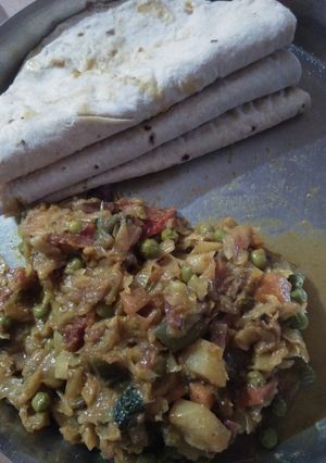 A picture of Cabbage curry.