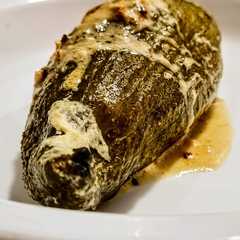 Una foto de CAIGUA EMBUTIDA Con Relleno Árabe🌿🌿 y BERENJENA🍆🍆...!