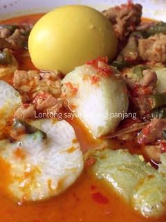 Foto resep Lontong Sayur kacang panjang