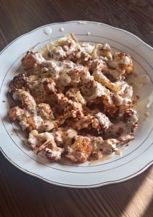 صورة لوصفة قرنبيط بالطحينية