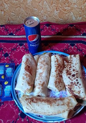 صورة لوصفة كريب شاورما الفراخ 😋😍🤩