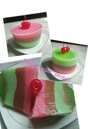Foto resep Puding agar" santan