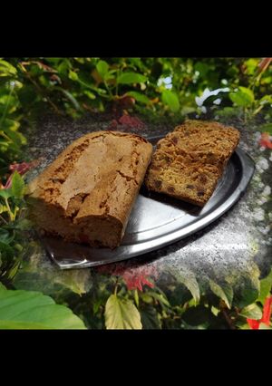Una foto de Budín de boniato en almíbar