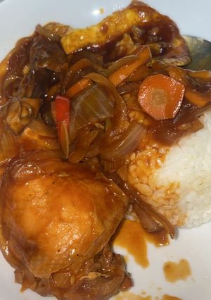 Foto resep Ayam goreng mentega (saus pedas manis)