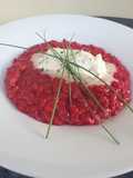 Risotto mit Mascarpone und rote Beete