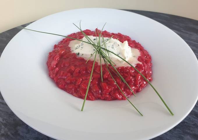 Risotto mit Mascarpone und rote Beete Rezept von Maesli - Cookpad