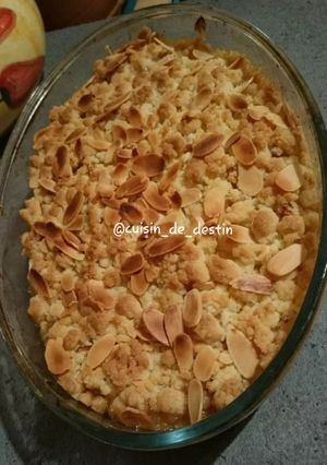 Foto resep Crumble aux pommes (crumble apel)
