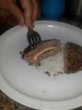 Hamburguesa rellena
