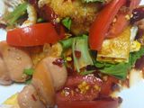 ยำไข่ดาว(พริกขี้หนูแห้ง)