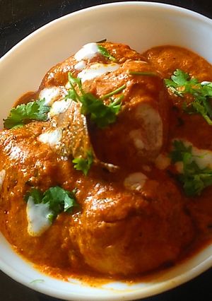 A picture of Dum Aloo.