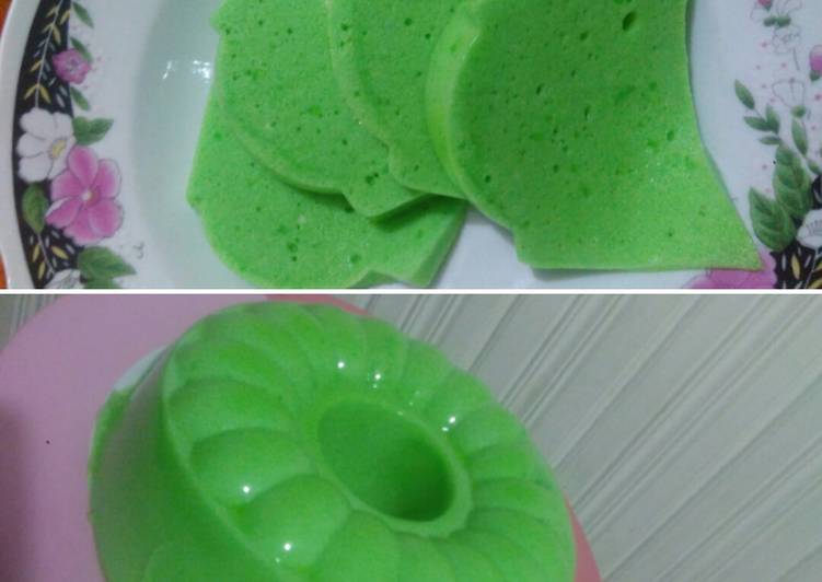 Langkah Mudah untuk Membuat Puding busa tape ketan ijo Anti Gagal