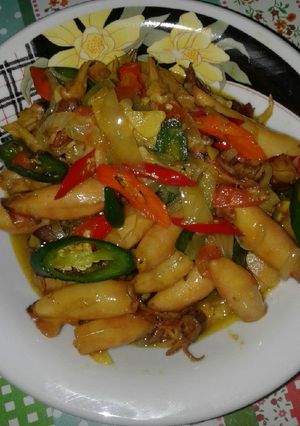 Foto resep Tumis cumi asin