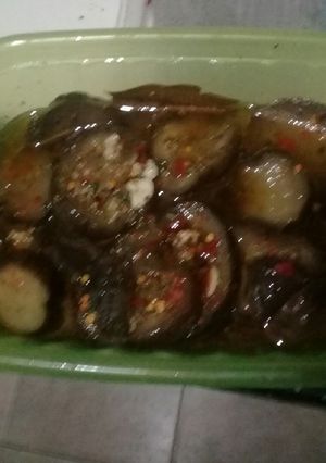Una foto de Berenjenas al escabeche