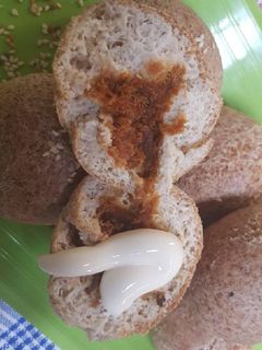 Foto resep Roti Burger (Keto) Isian Abon Tuna