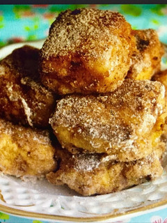 Una foto de Leche frita sin azúcar