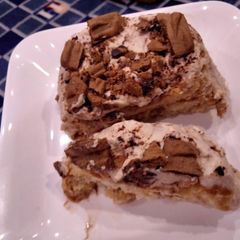 A picture of Coffee rusk choco pudding.