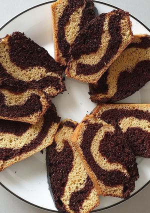 Une photo de Cake marbré façon savane