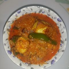 A picture of Kadhai Paneer Restaurant Style.