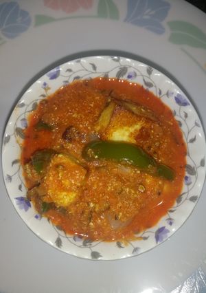 A picture of Kadhai Paneer Restaurant Style.