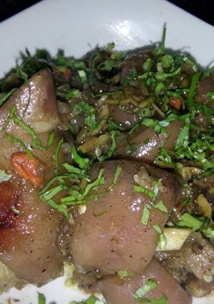 Hình của món Móng giò kho ngày mưa.