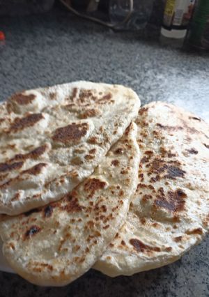 Una foto de Pan naan a la uruguaya