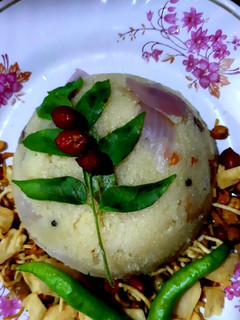 A picture of Rava Upma/Uppittu/Semolina Upma.