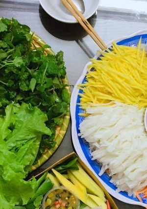 Hình của món Món cuốn bánh tráng.
