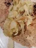 Tacos de col frita