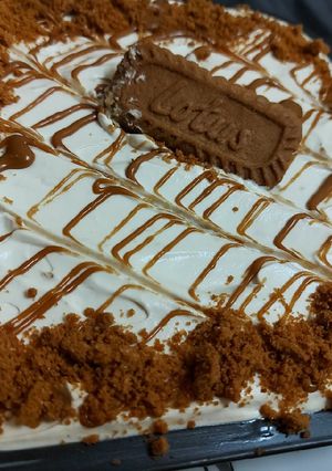 A picture of Lotus 3 milk tres leches cake.