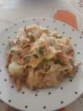Repollo carbonara low carb