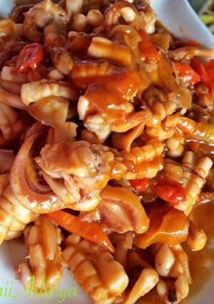 Foto resep Cumi Saus Padang