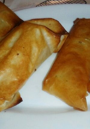 Foto principal de Rollitos de filo rellenos de queso con tomillo y romero