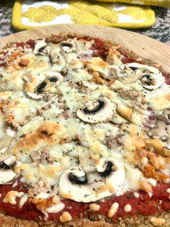 Una foto de Pizza de quinoa