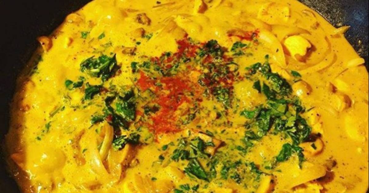 Pollo al curry y crema de coco Receta de Caco Briones- Cookpad