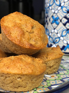 Una foto de Banana Bread Sin Gluten (Panecillos o pancake de Banana/plátano)