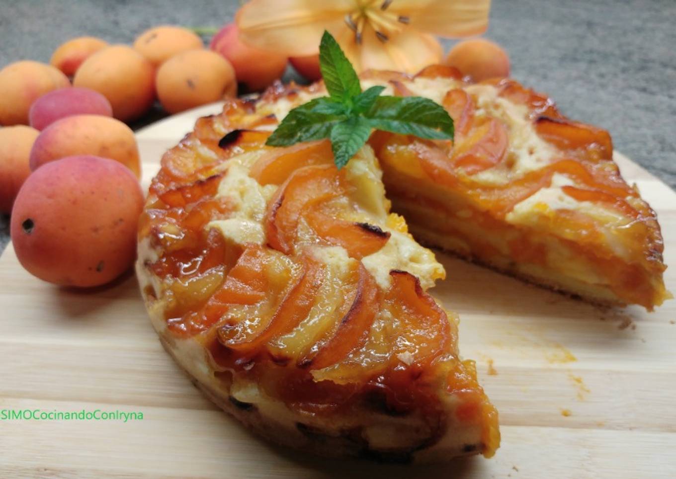 Tarta de albaricoques